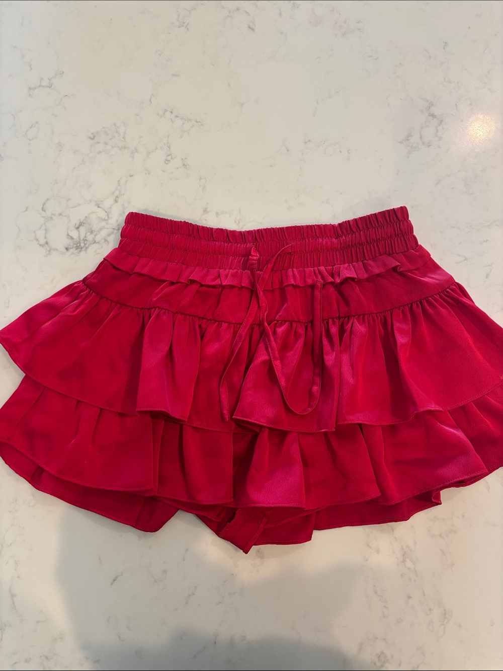 Ruffled Women’s Skort in Red